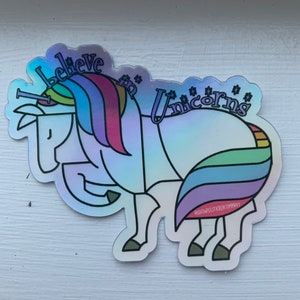 Unicorns are Real Equestrian Sticker