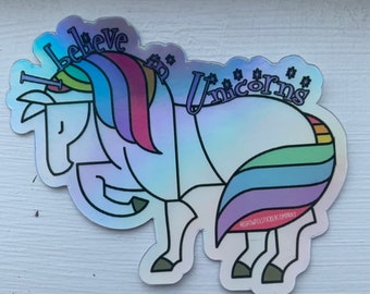 Unicorns are Real Equestrian Sticker