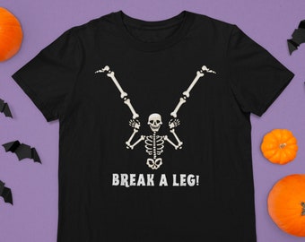 Halloween Broadway T-Shirt - Halloween Theater Tee - Spook Theatre T - Break A Leg Shirt