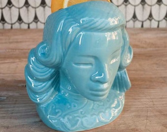 Blue Lady Tiki Mug