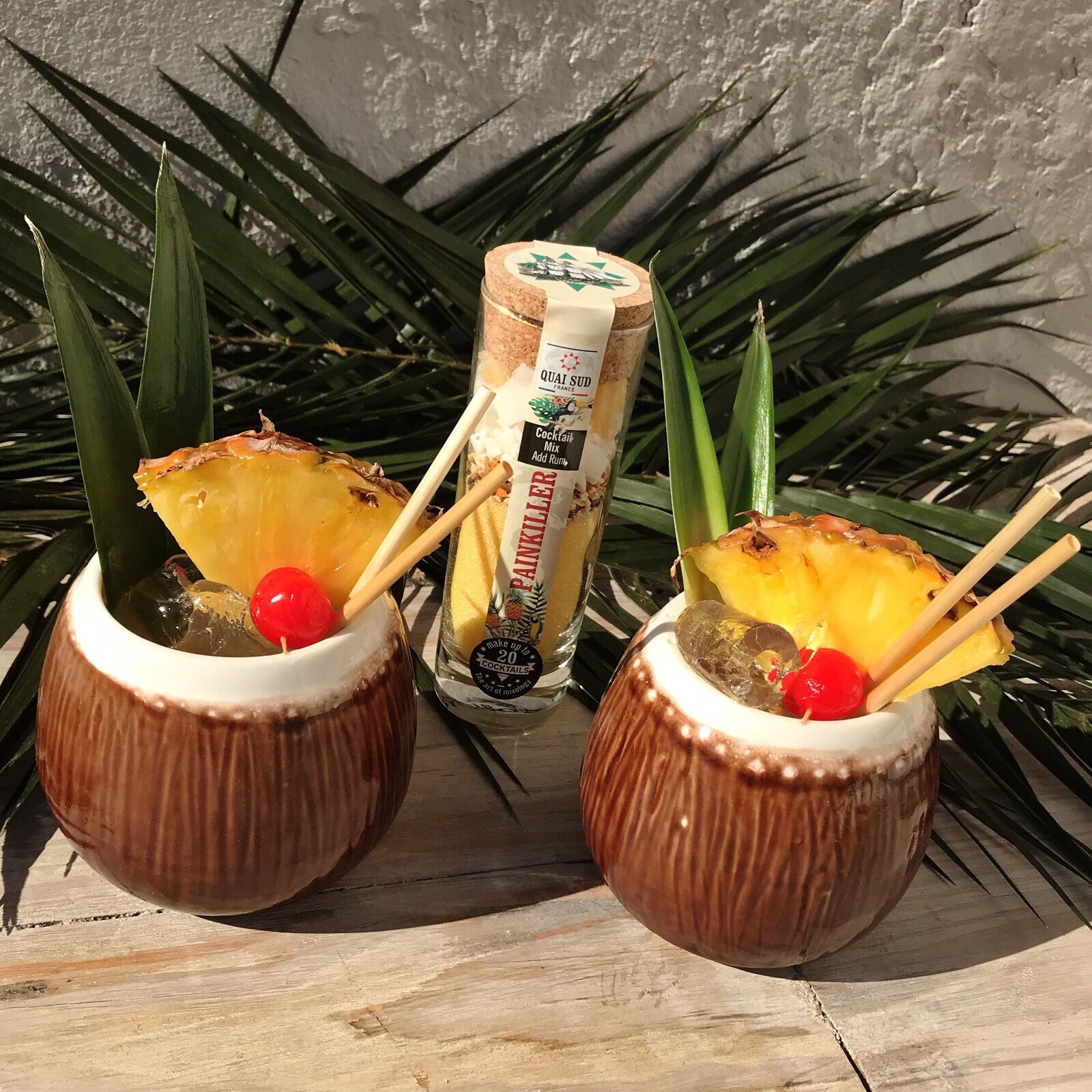 Coconut Tiki Mug Gift Set Birthday Gift Fathers Day Gift Etsy