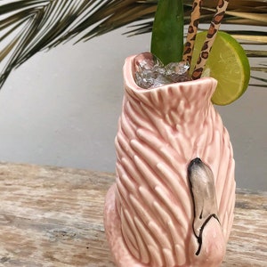 Pink Flamingo Tiki Mug