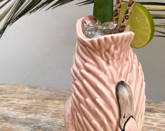 Pink Flamingo Tiki Mug