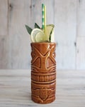 Handmade Head Hunter Tiki Mug: Ceramic Tribal Cocktail Decor product logo