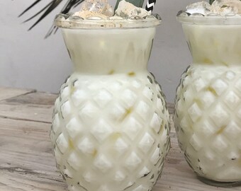Single Pineapple Cocktail Glass, Fathers Day Gift, Birthday Gift