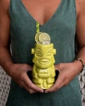 Handmade Lime Green Tangaroa Tiki Mug: Ceramic Cocktail Barware product logo