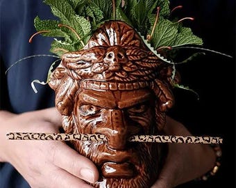 Witch Doctor Tiki Mug – 20 floz Handmade Ceramic Mug