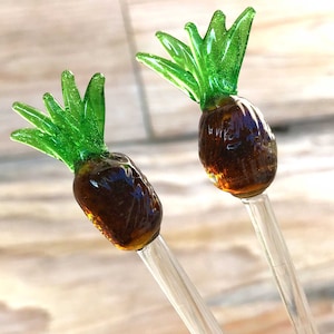 Pineapple Tiki Glass Stirrers