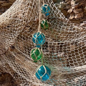 Tiki Fish Glass Float Wall Hanging: Coastal Beach House Decor