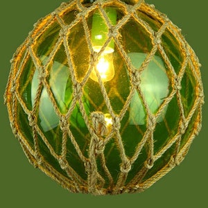 Green Fish Float Tiki Bar Light, Small