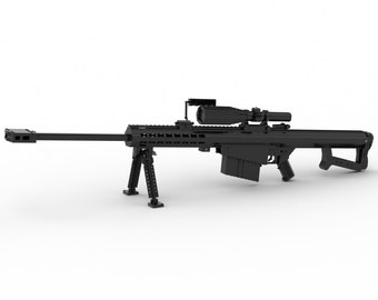 M82 .50 Caliber Sniper Rifle Compatible With Brick Minifigures