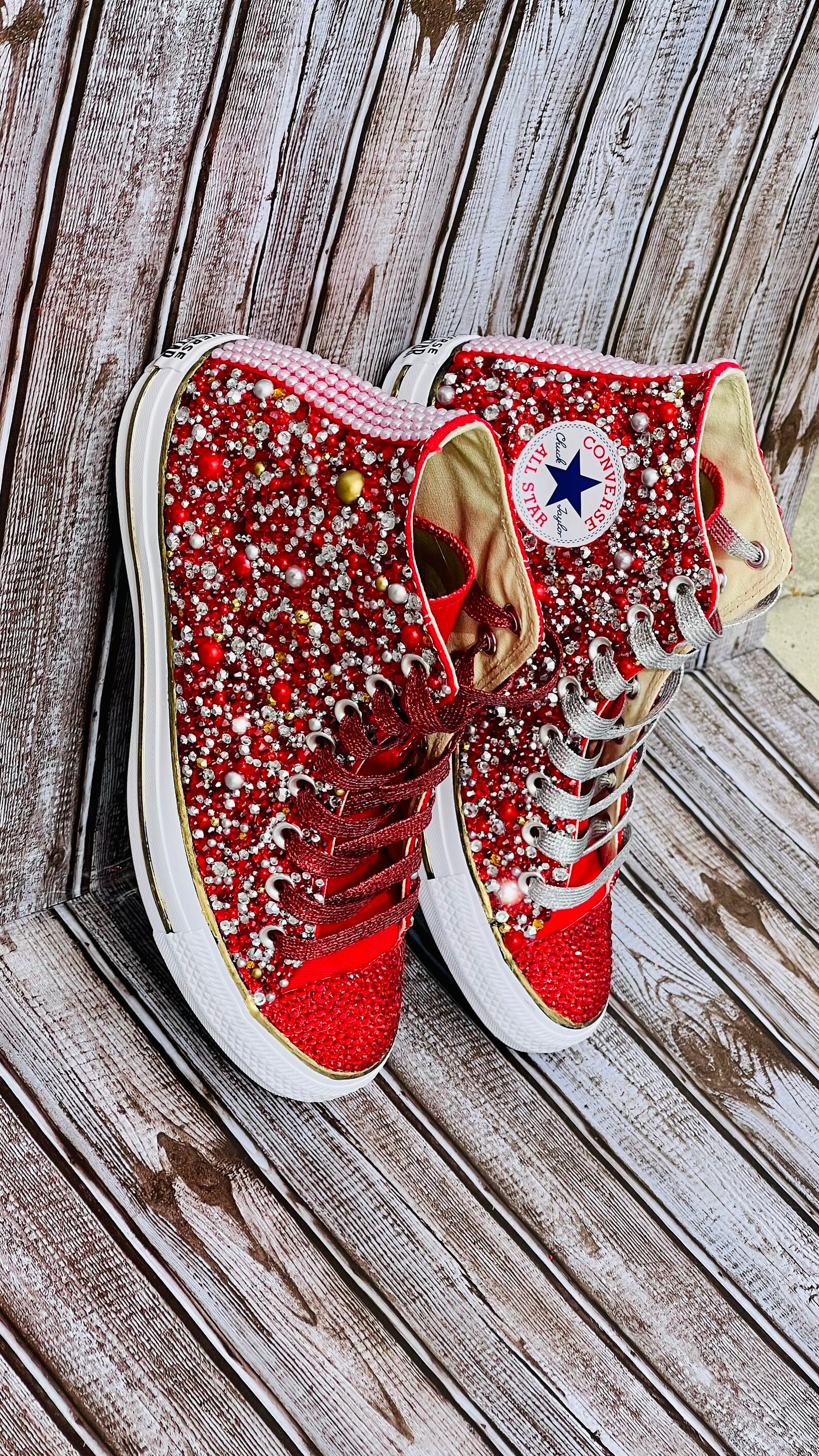 Blinged Out Converse Etsy