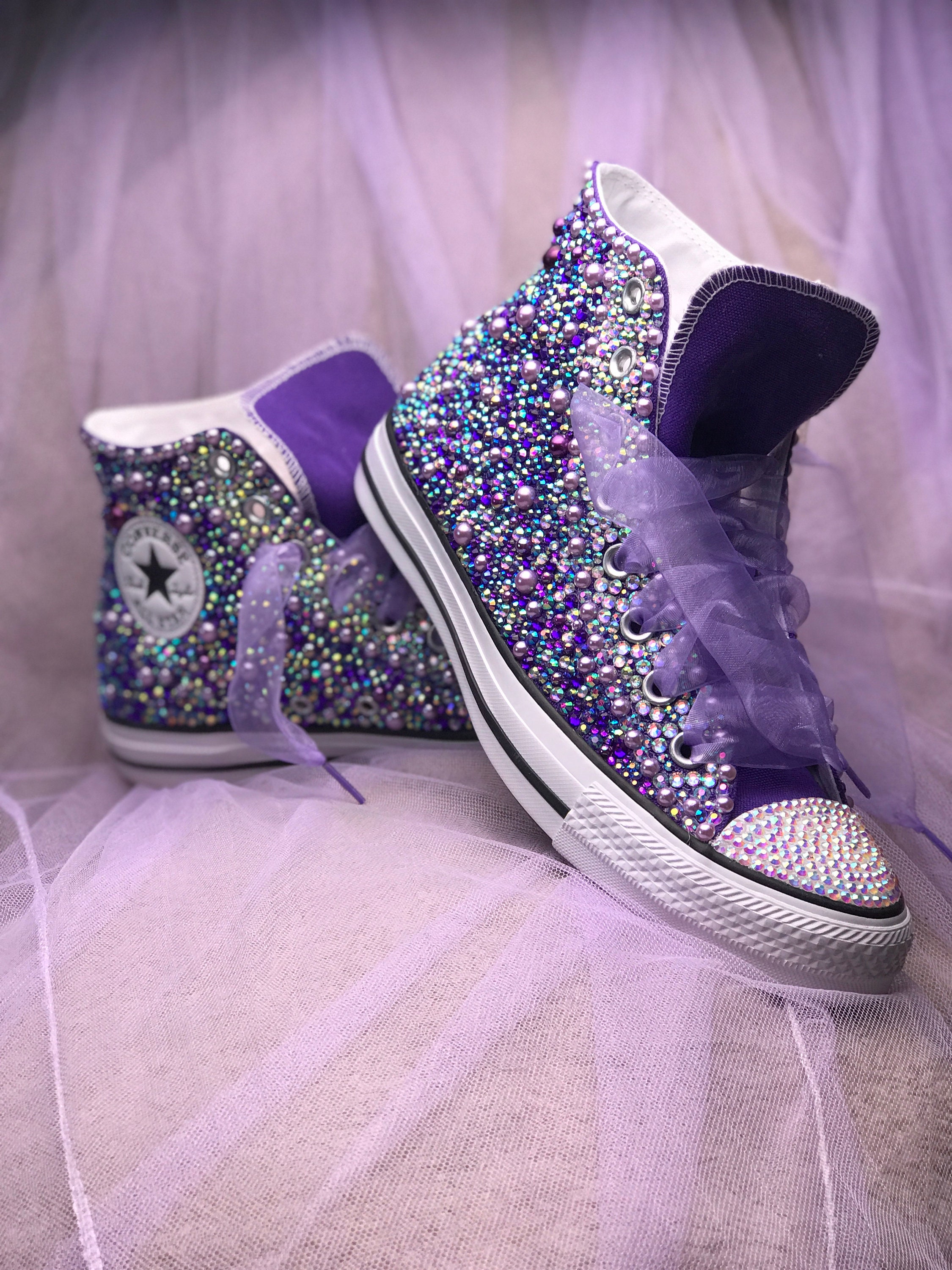 blinged out converse for adults