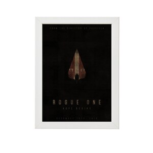 Rogue One Star Wars Story Rebel Empire Star X Wing Movie Film Alternative Poster Graphic Artwork Minimalist Minimal Retro Design