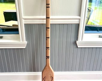 Handmade Cajun Crawfish Boiling Paddle, Woodburned Art, Handdrawn