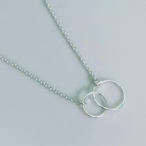 Circle of Life /Interlinked Circle  Pendant in 925 Sterling Silver/Birthday/Anniversary/Mininalist/Layering/Christmas/Graduation/