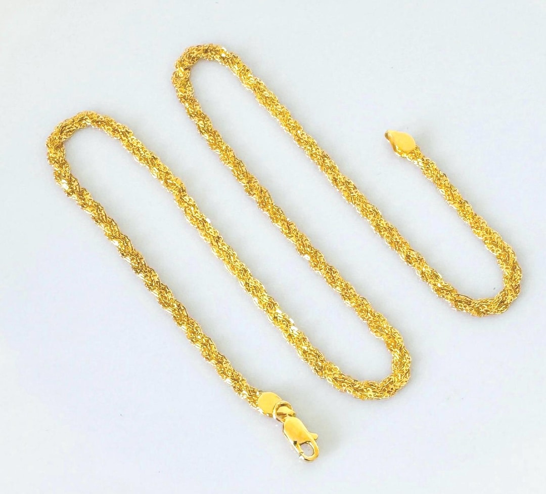 Gold necklace 21k deals