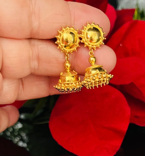 Vembley Traditional Enamelled Gold-Plated Pearls Drop Dome Shape Jhumka  Earrings at Rs 65/pair | Earrings in New Delhi | ID: 25184640691