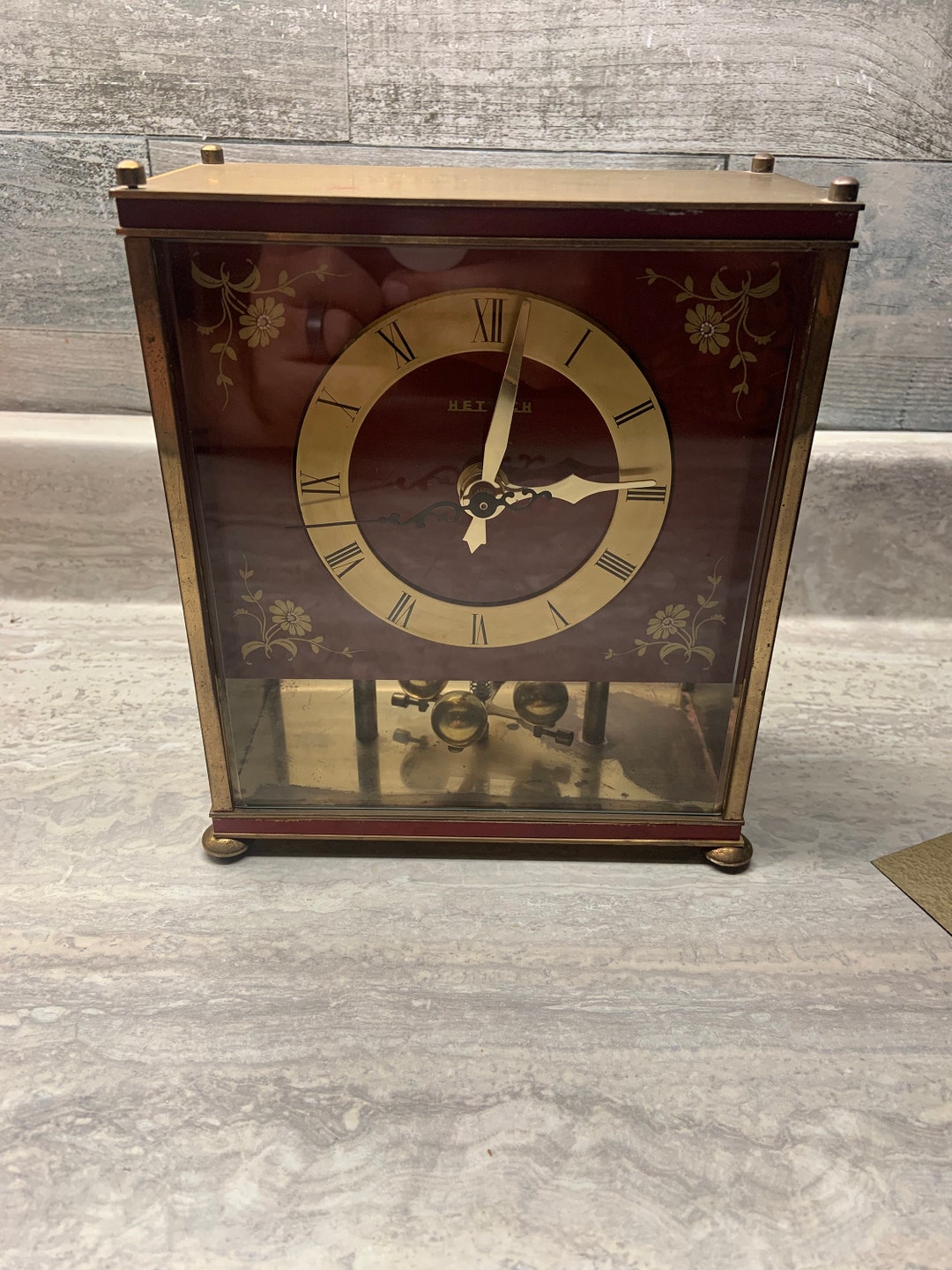 2025-25 秋冬新作  ハイブランドの German - VINTAGE Made Etsy - Clock Quartz Hettich インテリア時計