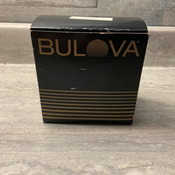 VINTAGE - 1980’s Bulova Quartz Watch Box and Instructions ONLY - No Watch