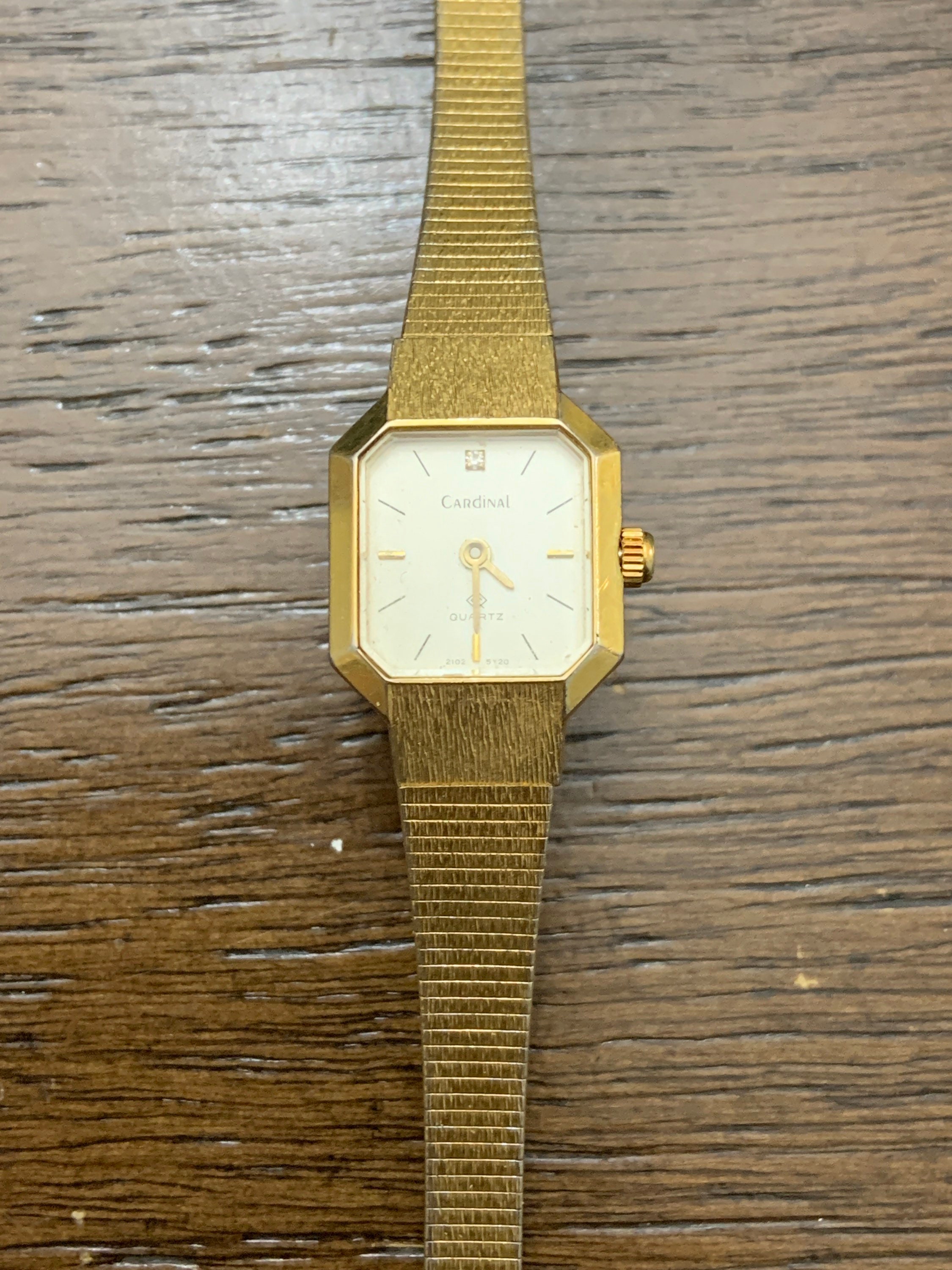 VINTAGE Women s Cardinal Diamond Quartz Watch Working