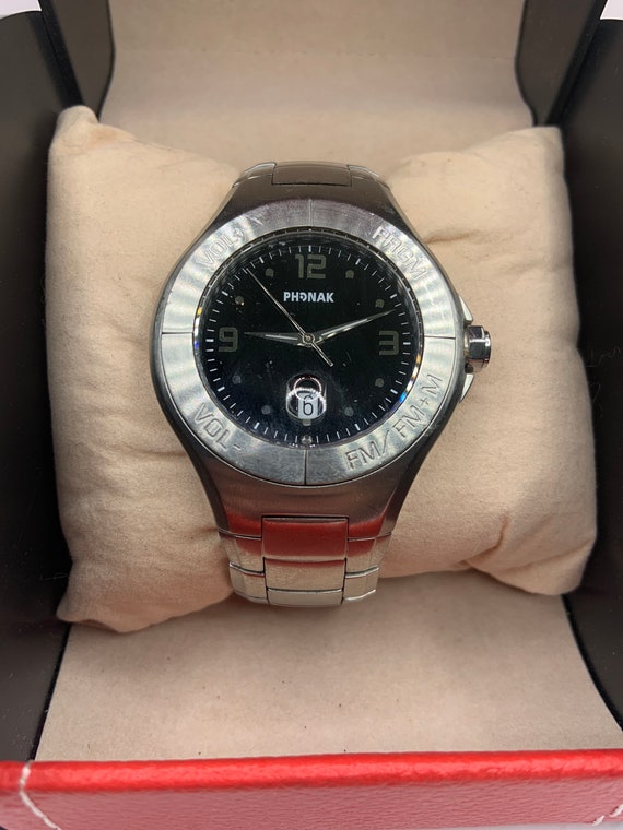 Mens Heavy Duty Phonak Hearing Systems Hearing Aid Watch Etsy