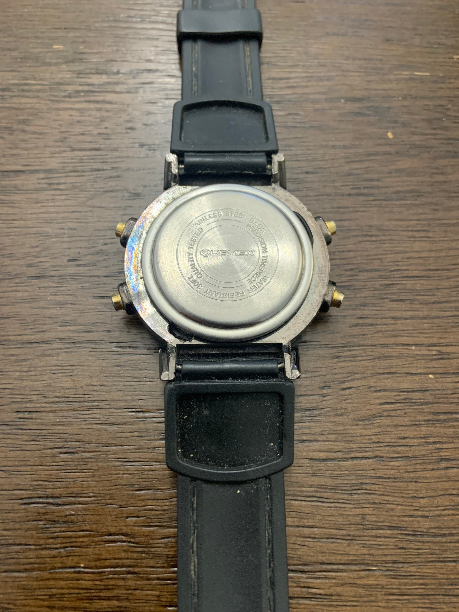 VINTAGE Quemex Digital Chronograph Water Resist Watch Etsy