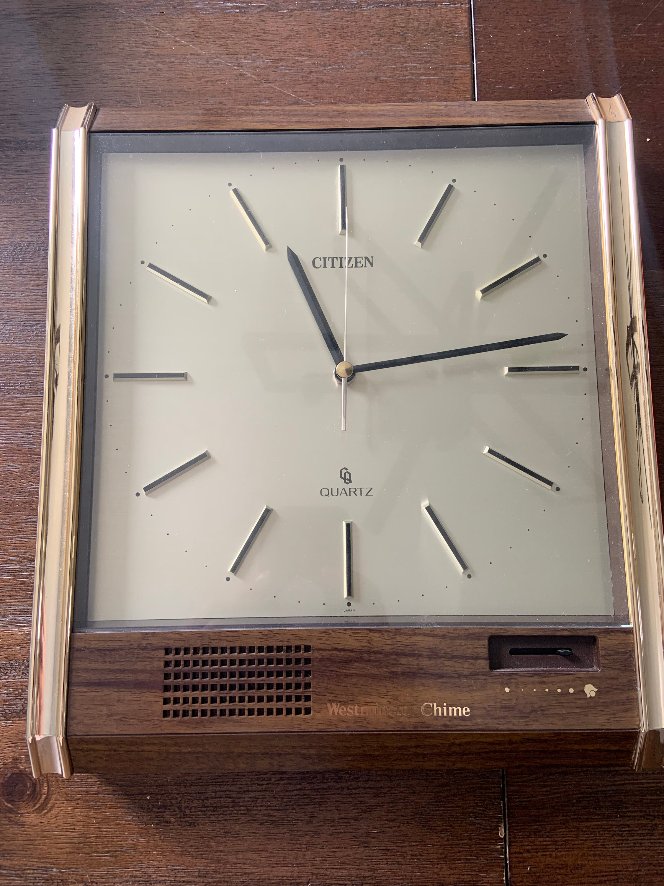 VINTAGE Reloj despertador de pared Citizen de cuarzo con timbre Westminster Etsy Mexico
