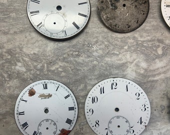 VINTAGE - Lot of Pocket Watch Dials (Mostly Porcelain)