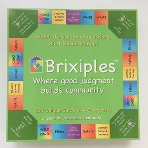 Brixiples: die Ethik, Sicherheit, gesunden Menschenverstand und Höflichkeit Brettspiel für Kinder 7-12 Jahre alt