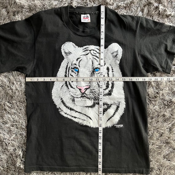 Vintage 90s White Tiger Zooper T-shirt - Etsy