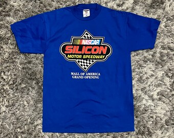 Vintage NASCAR Silicon Motor Speedway MOA Grand Opening T-Shirt