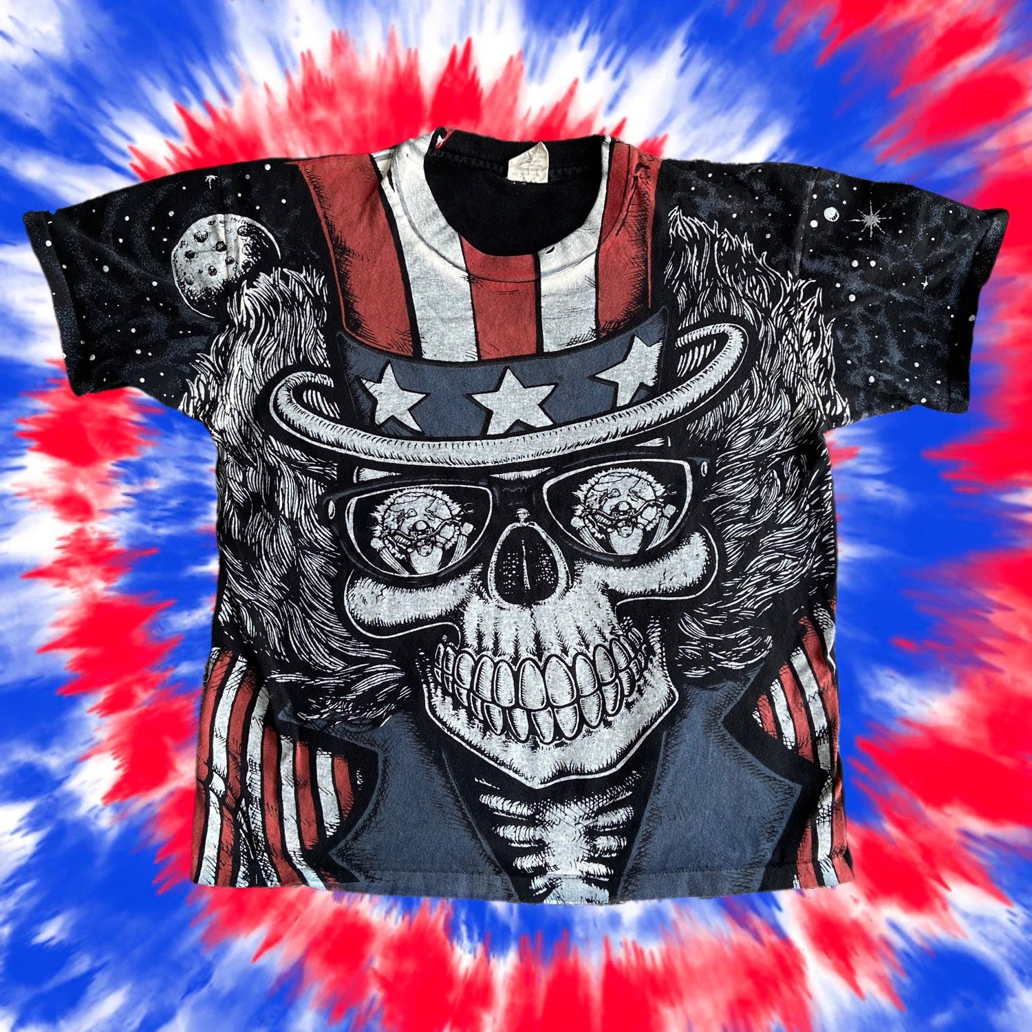 Vintage 1990s Grateful Dead Uncle Sam All Over Print T-shirt - Etsy
