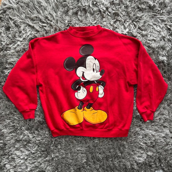 Red mickey cheap sweatshirt