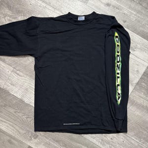 Vintage 1997 Black Godzilla Long Sleeve Shirt