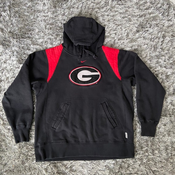 Vintage Nike Georgia Hooded Sweatshirt - Etsy