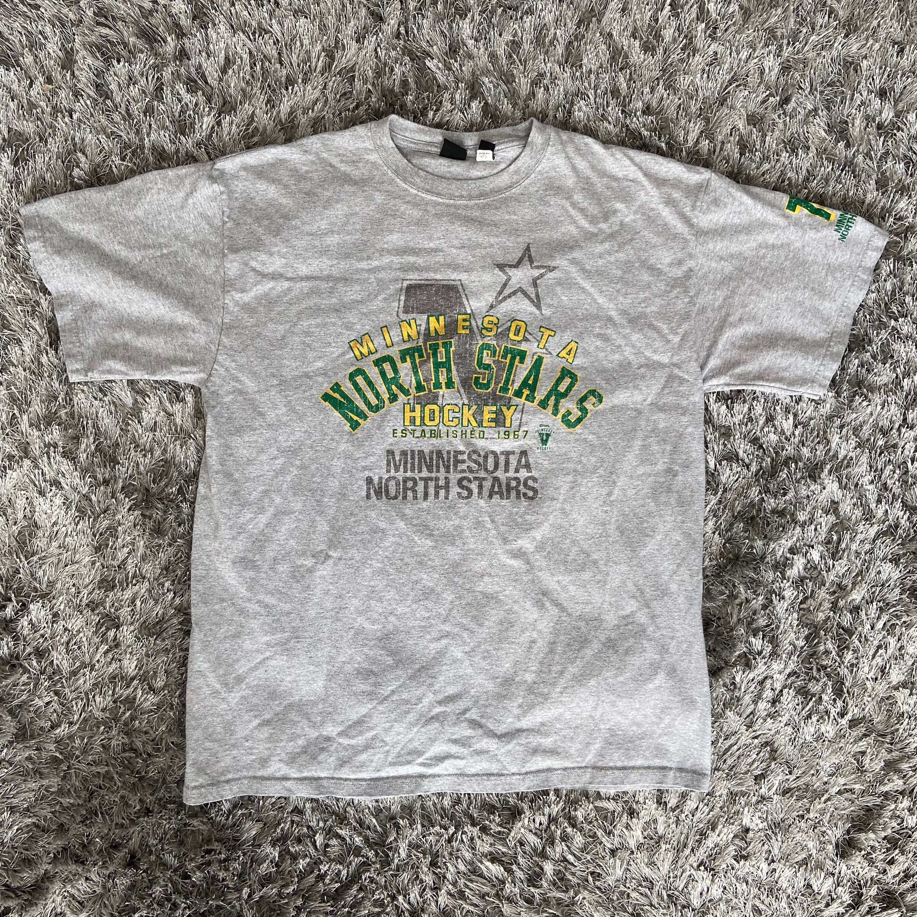 LegacyVintage99 Vintage Minnesota North Stars T Shirt Tee Trench Made USA Size Xtra Large XL NHL Hockey 1990s 90s