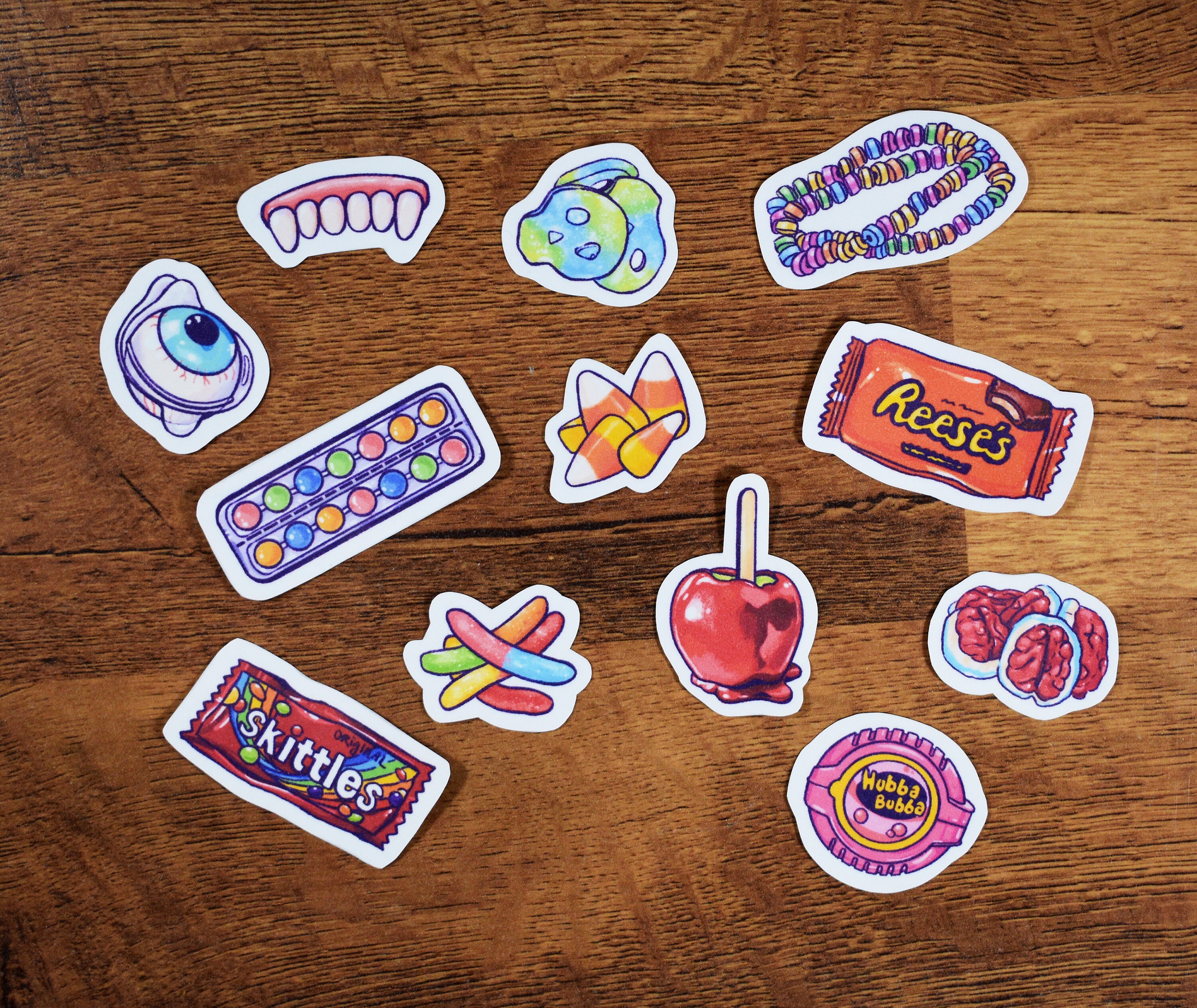 Halloween Candy Stickers Etsy