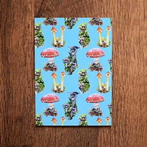Funghi di bosco A6 Stampa artistica / Cartolina / Biglietto di auguri
