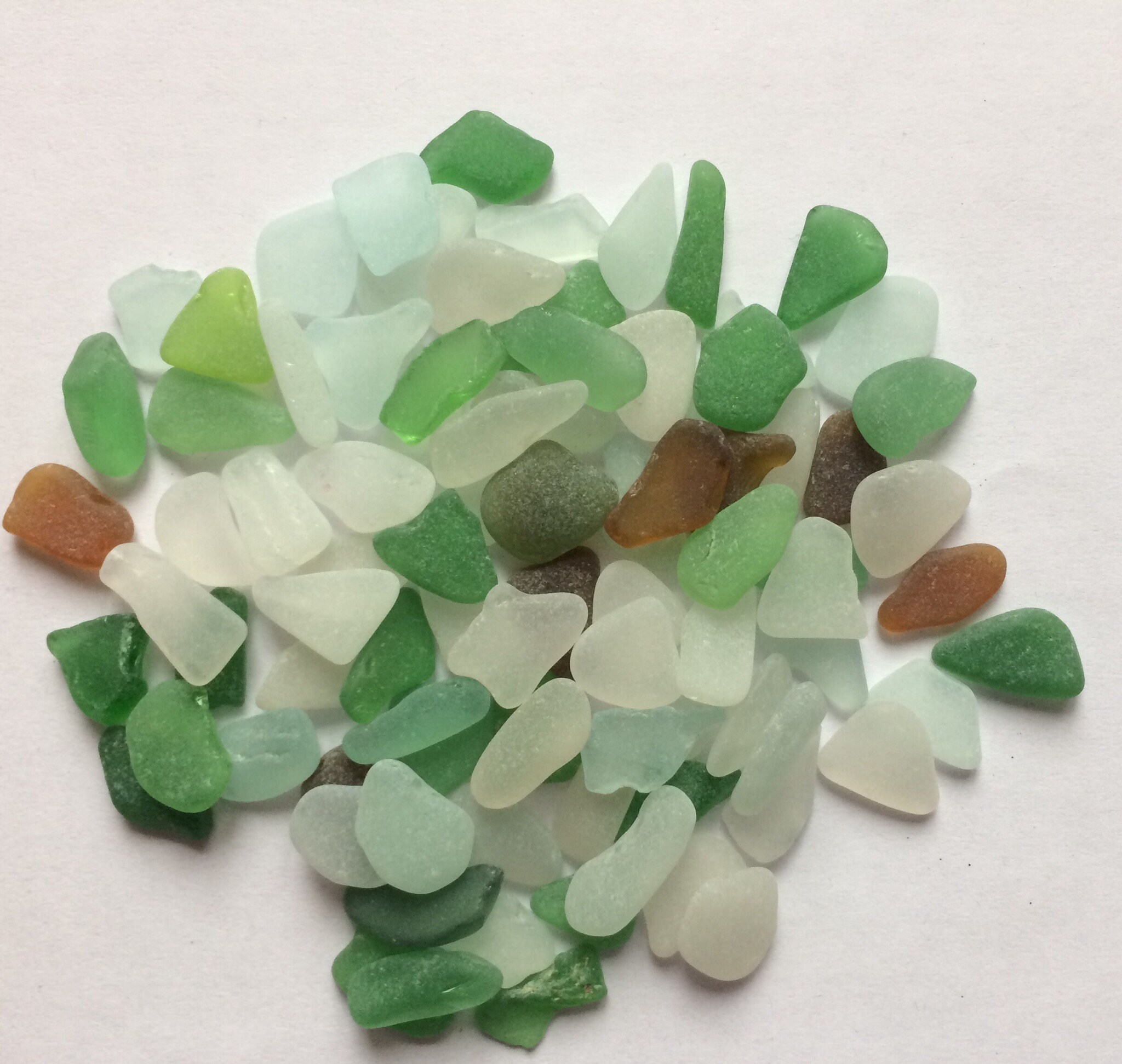 50 Sea Glasses Bulk Sea Glass Small Sea Glass Genuine Sea Etsy