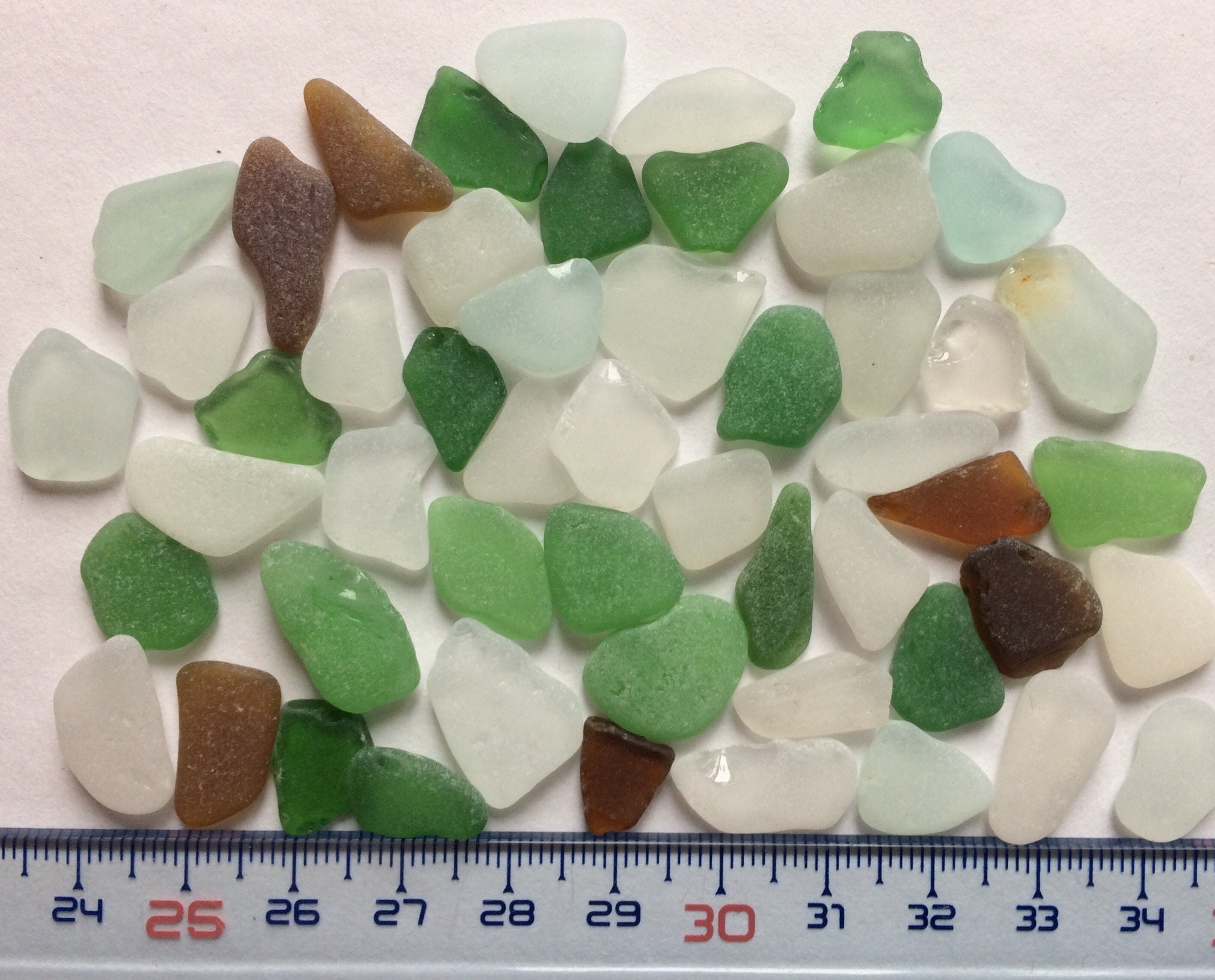 50 Sea Glasses Bulk Sea Glass Small Sea Glass Genuine Sea Etsy