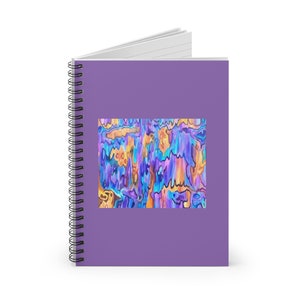 Psychedelic Trippy Abstract Art Spiral Notebook - Ruled Line, office supplies, school supplies, school notebook, journal, planner, artsy