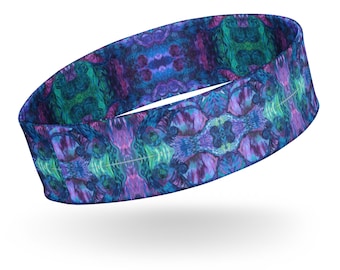 Psychedelic headband, yoga headband, trippy headband,hippie headband, boho chic headband, workout headband, hiking headband