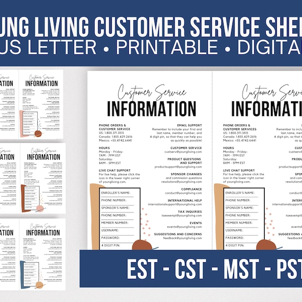 Customer Information Sheet Etsy