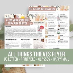 Folleto de Thieves Cleaner: Hogar feliz y saludable (PDF imprimible)