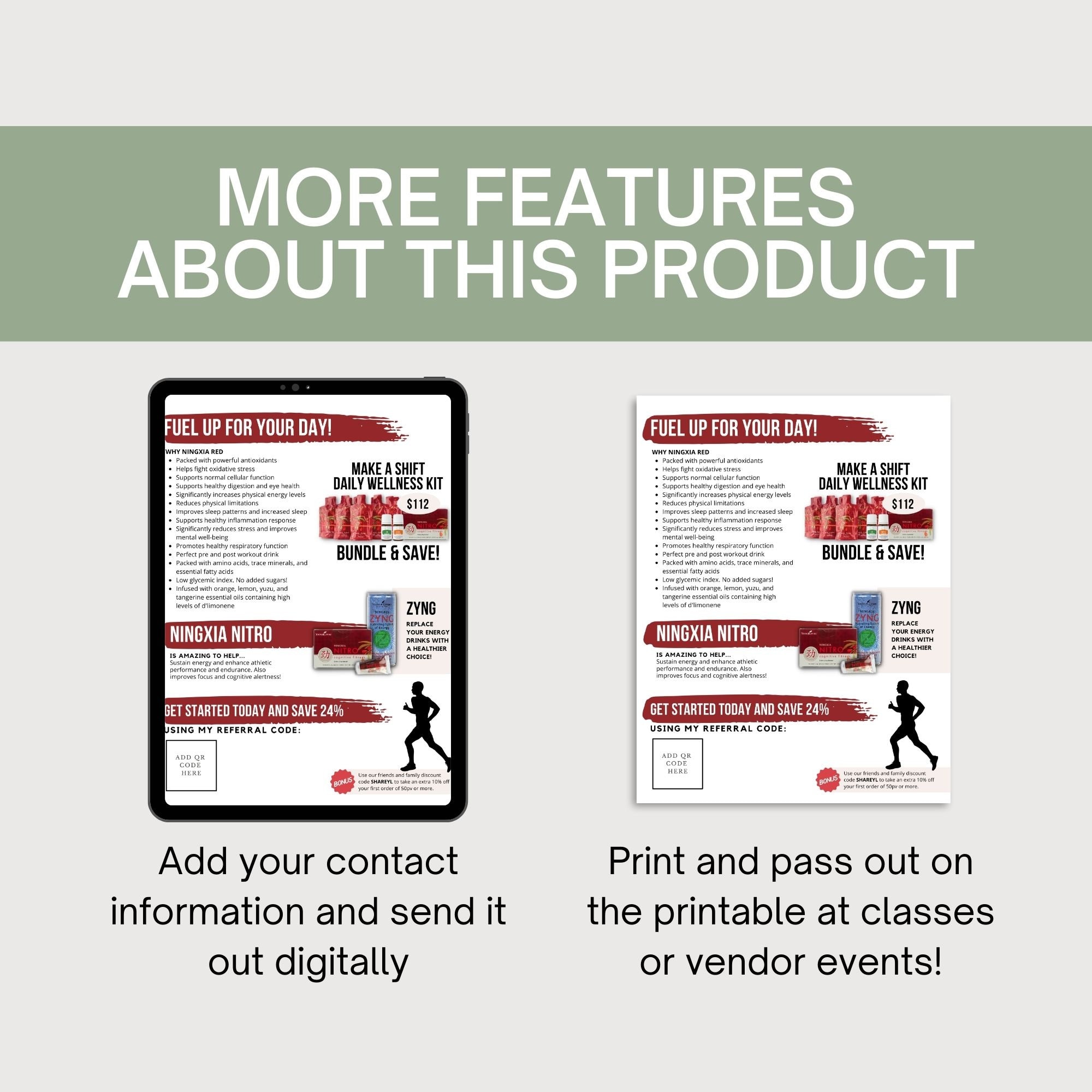 NEW Ningxia Red Vendor Event Printable Class Handout Young Living ...