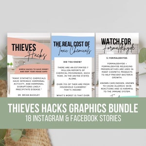 Thieves Hacks Instagram Stories for IG & FB Stories Young Living with Thieves Make a Shift Happy Healthy Home Kit 2023