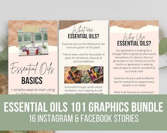 Essential Oils 101 Basics with Young Living Essential Oils for IG Stories