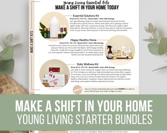 Young Living Starter Bundles | Make a Shift Kits | Premium Essential Oils | Vendor Events | Happy Mail | Printable Class Flyer