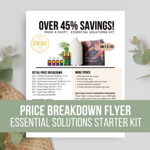 Essential Solutions Starter Kit Price Breakdown Flyer (Digital Download)